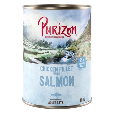 6x 400g Chicken, Salmon Adult Purizon Wet Cat Food