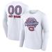 Unisex Fanatics Branded White Montreal Canadiens Personalized Name & Number Leopard Print Long Sleeve T-Shirt