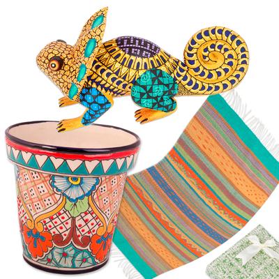 'Talavera Alebrije and Zapotec-Inspired Curated Gift Set'