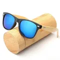 Lunettes de soleil UV400 en bois et bambou pour homme accessoire classique à la mode idéal pour la