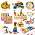 Jouets en Bois Montessori pour Bébé de 1 2 et 3 Ans Puzzle d'ApprentiCumbria Précoce pour Enfant