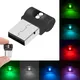 Mini éclairage de voiture LED USB coloré escales intérieures automatiques éclairage de secours