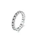 Bague en argent regardé 925 pour femme bague empilable classique bague en zircone cubique