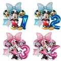 Décor de fête d'anniversaire Disney Minnie Mouse pour garçons et filles ballon à air pour enfants