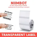 Papier d'étiquettes auto-adhésives transparentes Niimbot mini imprimante thermique portable
