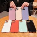 Coque Anti-choc avec galvanoplastie pour iPhone compatible modèles 6 6s 7 8 Plus 11 12 13