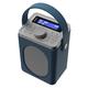 Majority Little Shelford Portable Dab/Dab+ And Fm Radio With Bluetooth, Alarm & Sleep Timer - Blue & Grey