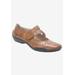 Wide Width Women's Chelsea Mary Jane Flat by Ros Hommerson in Luggage Tan (Size 8 1/2 W)