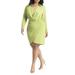 Plus Size Women's Strong Shoulder Mini Dress by ELOQUII in Fresh Moss (Size 28)