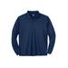 Men's Big & Tall Long Sleeve No Sweat Polo by KingSize in Navy (Size XL)