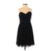 Jill Jill Stuart Casual Dress - Bridesmaid: Black Solid Dresses - Women's Size 4