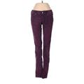 Free People Jeans - Low Rise: Purple Bottoms - Women's Size 25 - Indigo Wash