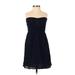 Trafaluc by Zara Casual Dress: Blue Dresses - Women's Size X-Small