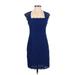 Adrianna Papell Cocktail Dress - Sheath: Blue Dresses - Women's Size 2