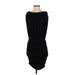 Max Studio Casual Dress - Party Boatneck Sleeveless: Black Solid Dresses - New - Women's Size Small