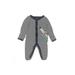 Carter's Long Sleeve Outfit: Gray Color Block Bottoms - Size Newborn