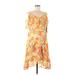 London Times Casual Dress: Yellow Floral Dresses - New - Women's Size 12 Petite