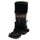 TDEOK Unisex Thermal Boots, Women's Lined Slip-On Boots, Women's Winter Snow Boots, Snow Boots, Winter Long High Boots, Winter Shoes, Lined Short Shaft Boots, black A, 8 UK