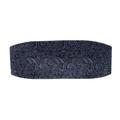 Trafalgar Men's Sobee Paisley Silk Cummerbund, Black Paisley