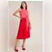 Anthropologie Dresses | Nwt Anthropologie Mare Mare Colorblock Red Dress Size S | Color: Red | Size: S
