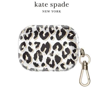 Kate Spade Cell Phones & Accessories | Nwt Kate Spade Black & Gold Leopard Print Airpods Pro Case | Color: Black/Gold | Size: Os