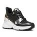 Michael Kors Shoes | Michael Kors Mickey Scuba Animal Print Calf Trainer Platform Shoes | Color: Silver | Size: 10