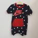 Nike One Pieces | Nike Baby Romper Shortie One Piece 9/12 Months Dark Blue With White Circ | Color: Blue/Red | Size: 9-12mb