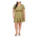 Michael Kors Dresses | Michael Kors Womens Green Unlined Hook And Eye Closure Dress Plus 0x | Color: Green | Size: 0x