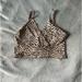 Brandy Melville Tops | Brandy Melville Cropped Bra Top, One Size, Leopard Print | Color: Tan | Size: One Size