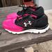 Under Armour Shoes | Pink And Black Under Armour Tennis Shoes | Color: Black/Pink | Size: 10