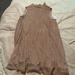 Nine West Dresses | Nine West Metallic Rose Gold Swing Dress | Color: Gold | Size: Xl