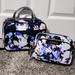 Victoria's Secret Bags | Nwt Victoria's Secret Floral Travel Bag Set | Color: Black/Purple | Size: Os