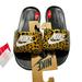 Nike Shoes | New Nike Womens Slides 6 Cn9676-700 Tan Black Leopard Cheetah Print Victori One | Color: Black/Tan | Size: 6