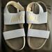 Nike Shoes | Nike: Light Blue And And Silver Women’s Nike Sandals: Size 10 | Color: Blue/Silver | Size: 10