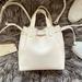 Madewell Bags | Madewell White “Vintage Canvas” Transport Tote Mini Drawstring Crossbody | Color: Gold/White | Size: Os