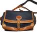 Dooney & Bourke Bags | Dooney & Bourke All Weather Leather Flap Shoulder Bag Crossbody Purse | Color: Blue/Tan | Size: Os