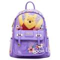 Disney Bags | Disney Winnie The Pooh Backpack Winnie Pooh Vegan Leather Backpack Pooh Bag | Color: Purple | Size: 11”