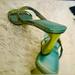 Nine West Shoes | Nine West Vintage Genuine Leather Multi Colored Sandals. Beautiful Colors Sz 6m | Color: Blue/Green | Size: 6