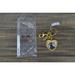 Coach Accessories | Disney X Coach Split Key Ring Clip Bag Pull 3 Villain Icons Gold Tone Metal | Color: Gold | Size: Os