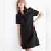 Madewell Dresses | Nwot Madewell Denim Short-Sleeve Popover Shirtdress In Lunar Wash | Color: Black | Size: L