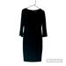 Nine West Dresses | Nwt Nine West Womens Size M Black Sheer Long Sleeve Dress W/ Sheer Overlay | Color: Black | Size: M