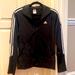 Adidas Tops | Adidas Ladies Zip Up Track Jacket Sweatshirt - Black White Size Medium M | Color: Black/White | Size: M