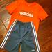 Adidas Matching Sets | Adidas Boy's Shorts And Tee Shirt Set | Color: Gray/Orange | Size: 7b