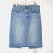 American Eagle Outfitters Skirts | American Eagle Distressed Denim Midi Skirt Size 8 | Color: Blue | Size: 8