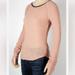 Free People Tops | Free People Mesh Layer Top Tee Long Sleeve Unfinished Raw Hem Thumb Hole Ringer | Color: Gray/Pink | Size: S