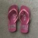 Pink Victoria's Secret Shoes | Pink Flip Flops | Color: Pink | Size: 9-10
