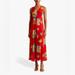 Ralph Lauren Dresses | Nwt Lauren Ralph Lauren Floral Georgette Sleeveless Dress Size 2 | Color: Red | Size: 2