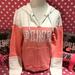Pink Victoria's Secret Tops | Nwt Vs Pink Perfect Full Zip Hoodie | Color: Pink/White | Size: L