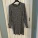Madewell Dresses | Madewell Gray Ribbed Sweater Dress With Bubble Sleeve. | Color: Gray | Size: S