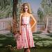 Zara Dresses | Nwt Zara Barbie Gingham Strapless Iconic Dress M Pink/White | Color: Pink/White | Size: M